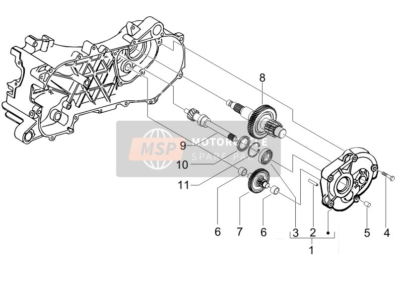 Gilera STALKER NAKED (UK) 2008 Unidad de reducción para un 2008 Gilera STALKER NAKED (UK)