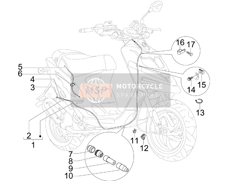 Gilera STALKER NAKED (UK) 2008 Transmisiones para un 2008 Gilera STALKER NAKED (UK)