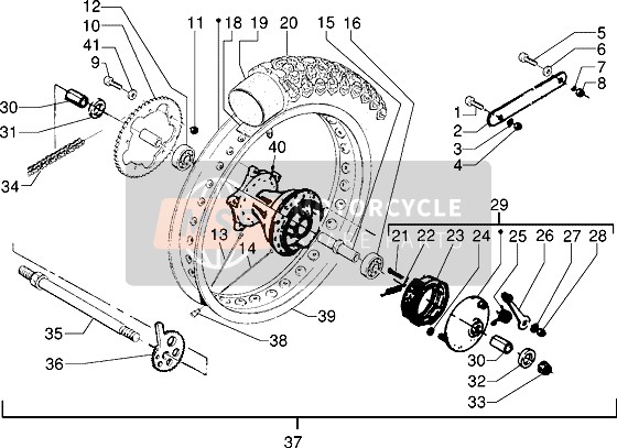 812550, Wheel, Piaggio, 3