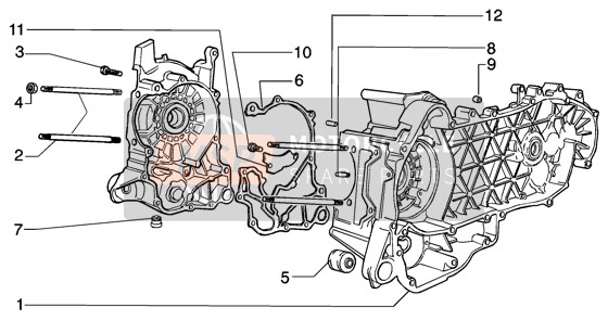 CM1529035001, Carter Cat.1, Piaggio, 0