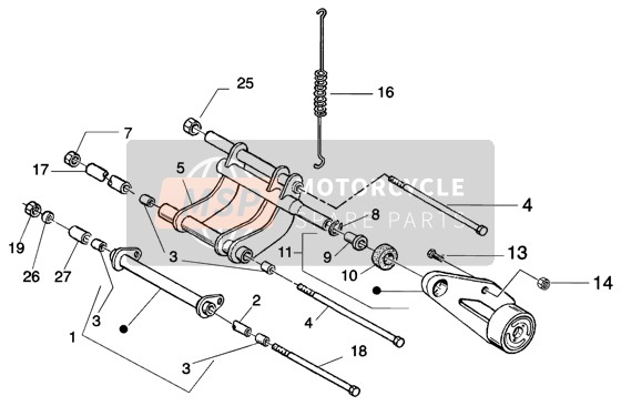 CM067803, Distanzstück D=15-228mm, Piaggio, 3