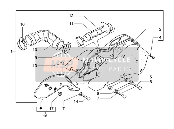 Piaggio Beverly 125 (2) 2005 Air Filter for a 2005 Piaggio Beverly 125 (2)