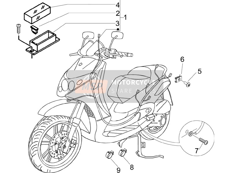 CM017409, Plaque, Piaggio, 2