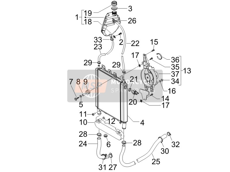 624597, Retun Pijp B250, Piaggio, 1