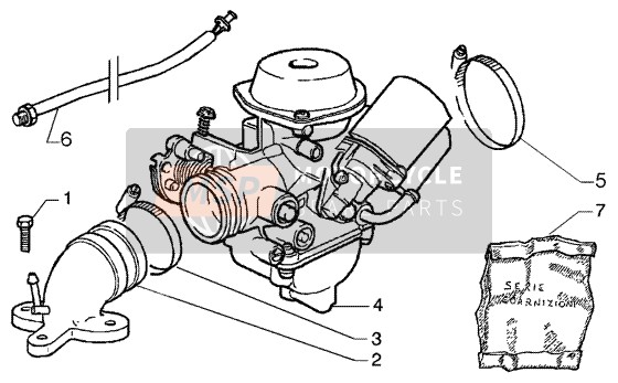 Piaggio Beverly 125 RST 2004 Carburettor 2 for a 2004 Piaggio Beverly 125 RST