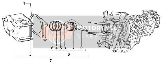 Cylinder - Piston - Wrist Pin, Assembly