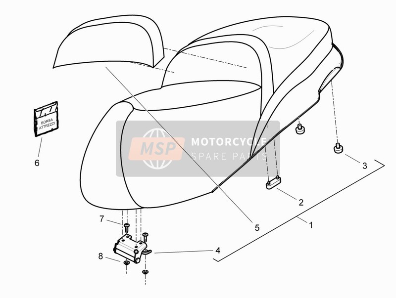 67404900C2, Rugleuning, Piaggio, 0