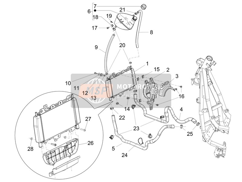 258904, Lager Rubber, Piaggio, 3