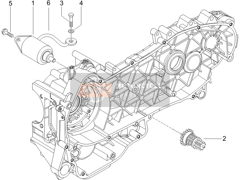 Piaggio Beverly 125 Sport E3 2007 Anlasser - Elektrischer Anlasser für ein 2007 Piaggio Beverly 125 Sport E3