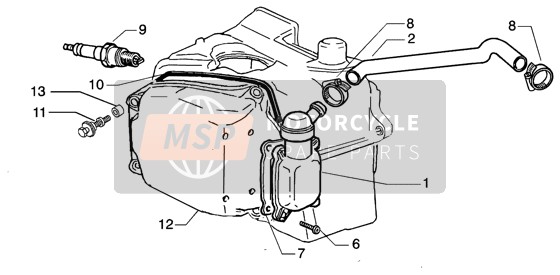 Piaggio Beverly 200 2002 Vanne de vidange d'huile pour un 2002 Piaggio Beverly 200