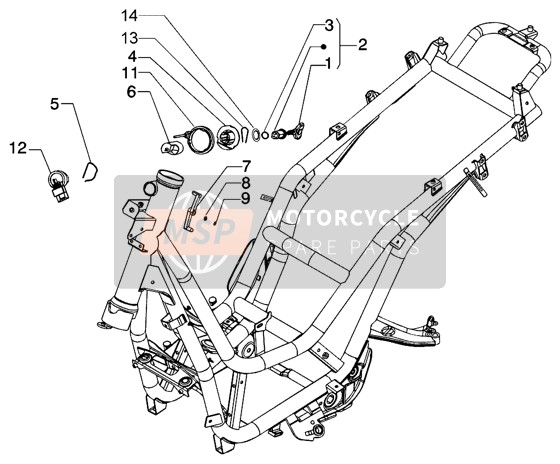 Piaggio Beverly 200 2003 Schlüsselschalter für ein 2003 Piaggio Beverly 200