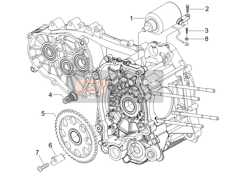 8427035, Ensamble Renvoi, Piaggio, 2