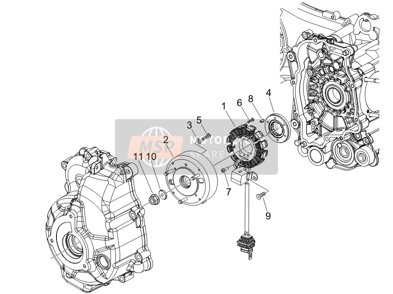 58223R, Volant Magnet., Piaggio, 0