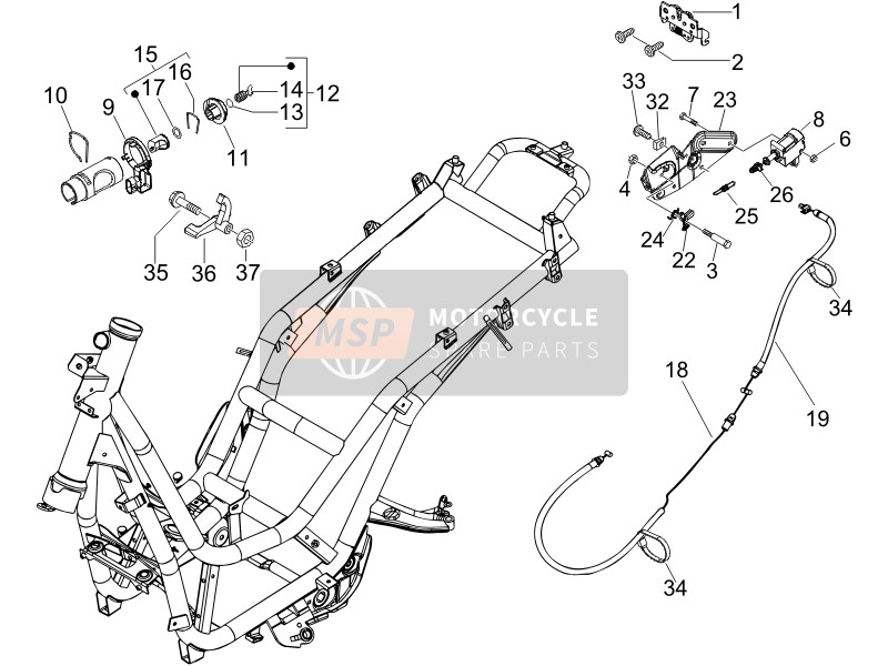 582990, Steun, Electromagnetische, Piaggio, 2