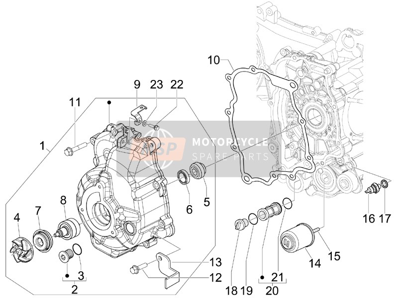 840507, Vite Speciale Filtro Olio, Piaggio, 3