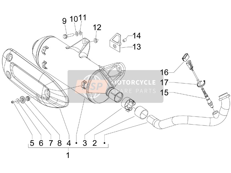 873413, Protezione Paracalore, Piaggio, 1