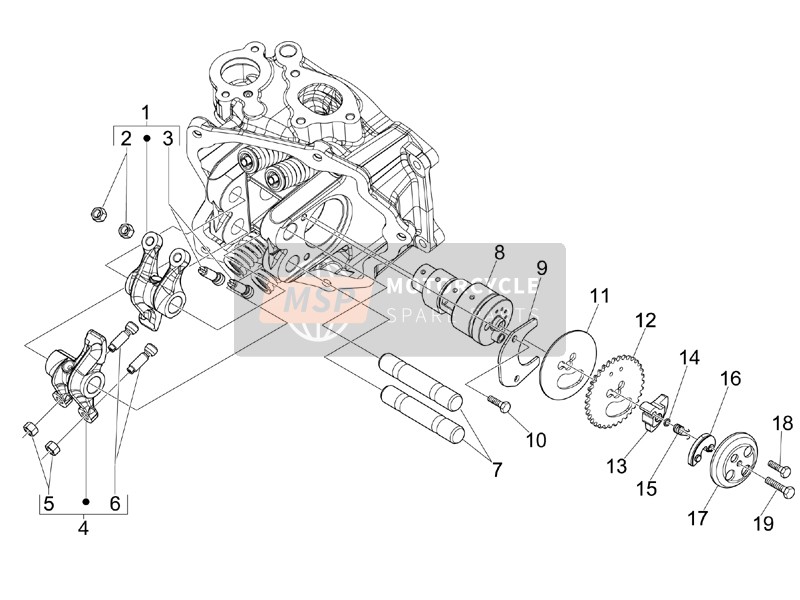 8759585, Camshaft Axle With U.P., Piaggio, 0