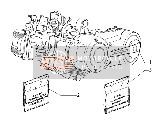 497090, Cylinder Gasket Kit, Piaggio, 1