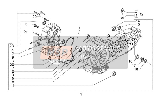 82668R, Roulement, Piaggio, 2