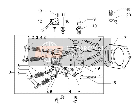 B016776, Screw W/ Flange M6X90, Piaggio, 2