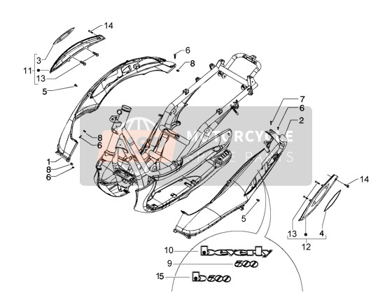 CM02470100ND, Kuipdeel, Piaggio, 1