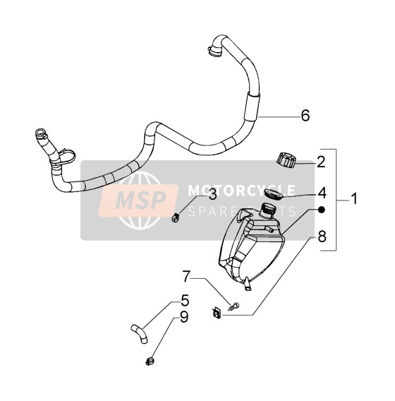 CM001903, Schlauchschelle, Piaggio, 1