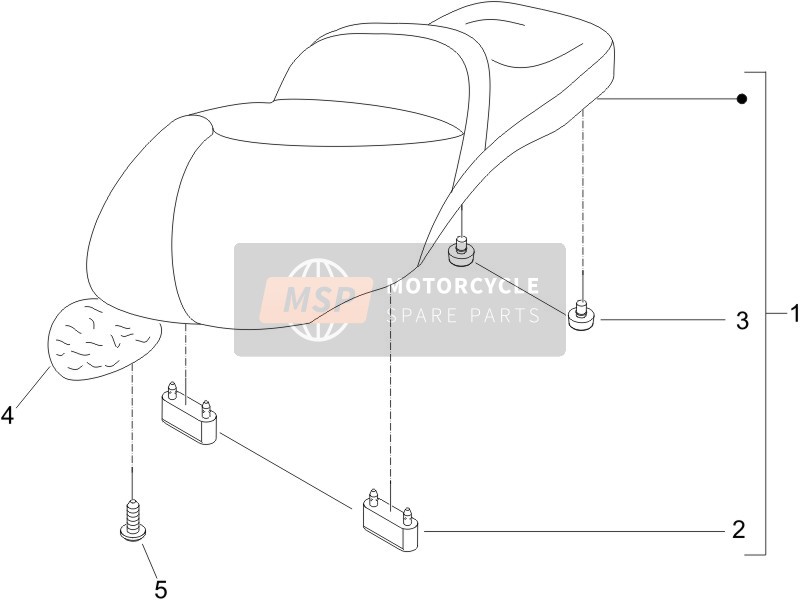 Piaggio Beverly 500 2006 Saddle/Seats for a 2006 Piaggio Beverly 500