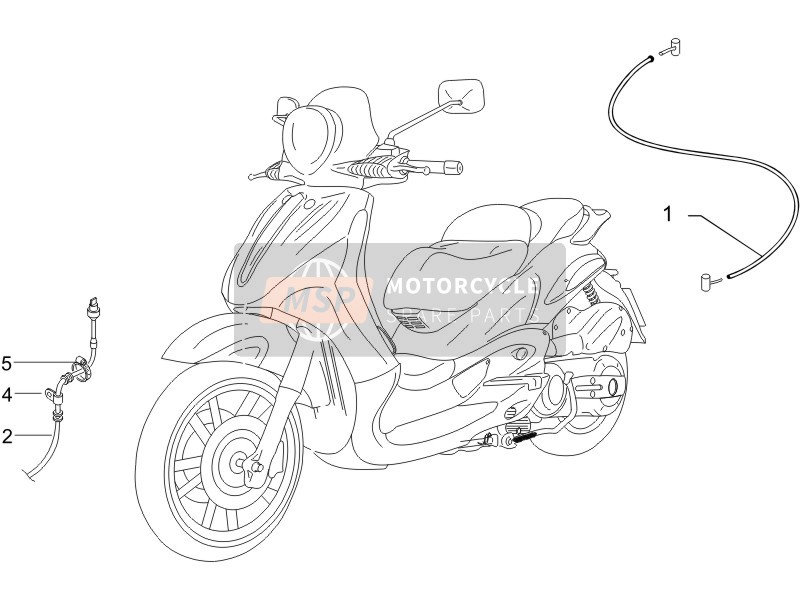 Piaggio Beverly 500 (2) 2005 Transmisiones para un 2005 Piaggio Beverly 500 (2)