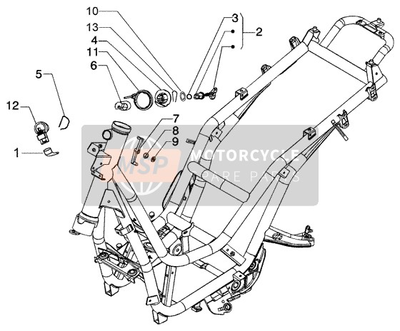 Piaggio BV 200 (U.S.A.) 2005 Locks for a 2005 Piaggio BV 200 (U.S.A.)