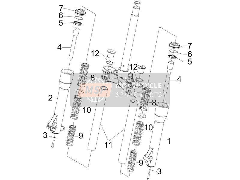 Composants de fourche (Escorts)