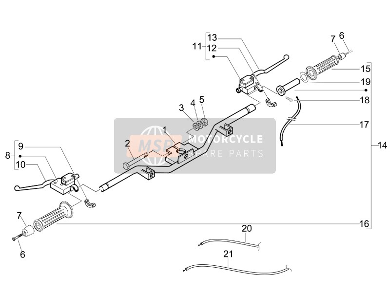 647620, ***gearbox Complet Steel, Piaggio, 1