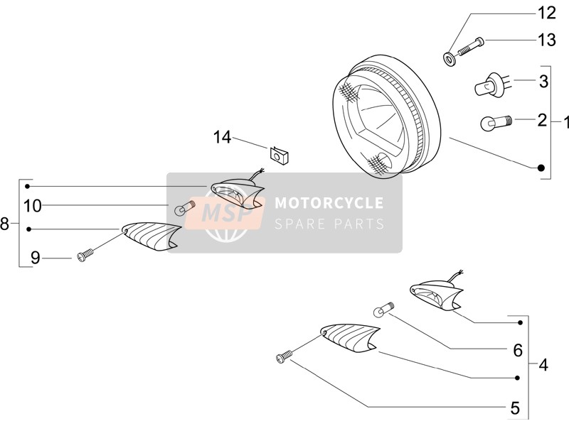 Front Headlamps - Turn Signal Lamps