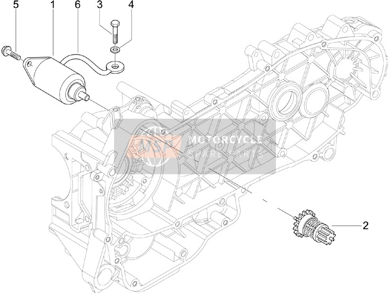 Piaggio Carnaby 125 4T E3 2010 Antipasto - Avviamento elettrico per un 2010 Piaggio Carnaby 125 4T E3