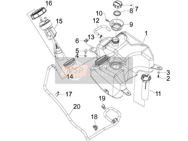 654923, Reservoir Essence, Piaggio, 0