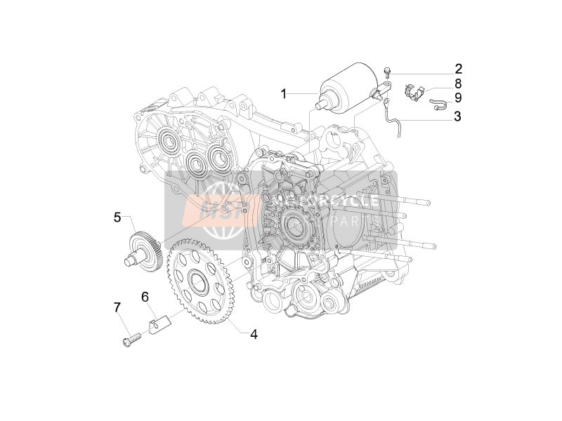 639388, Cavo Motorino Avviamento, Piaggio, 0