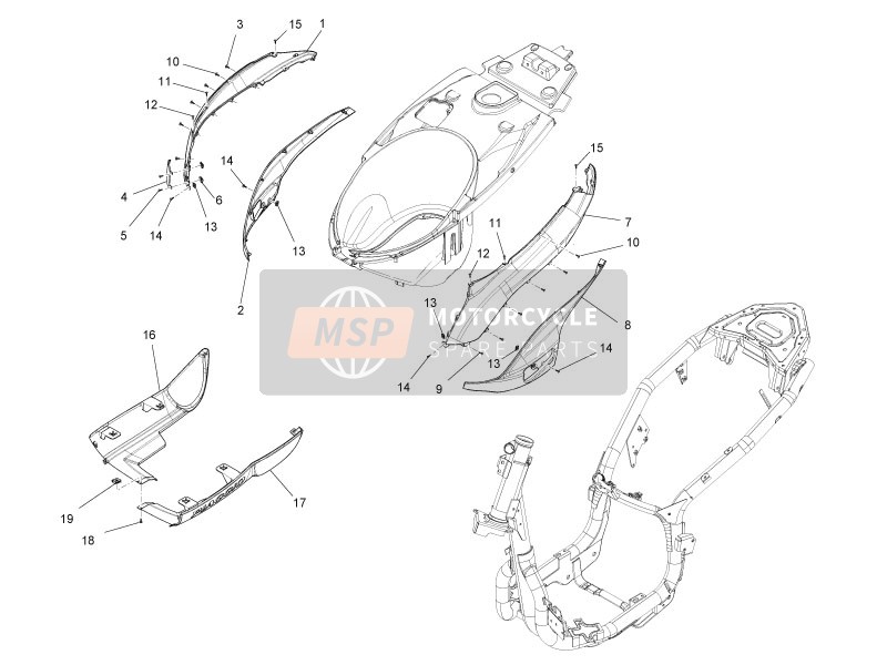 656485000C, Links Spoiler, Piaggio, 0