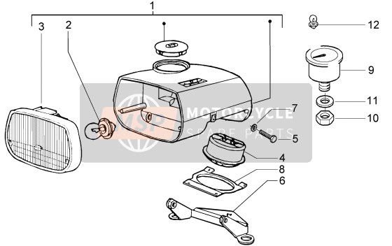 241549, Molla Fiss.Clacson, Piaggio, 1