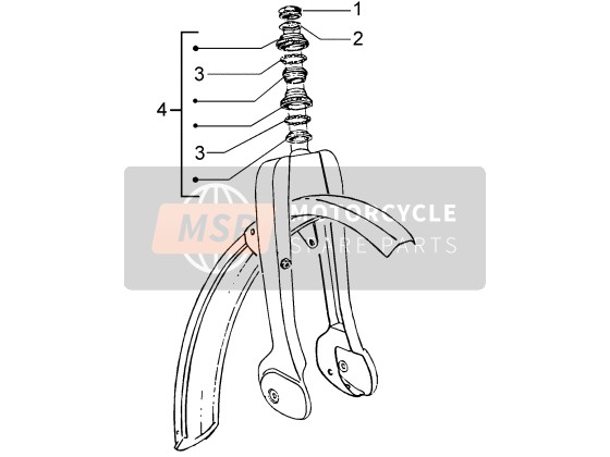 Piaggio Ciao 1996 Fork-Steering Bearings for a 1996 Piaggio Ciao