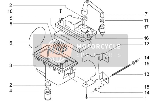 Caja de aire secundario