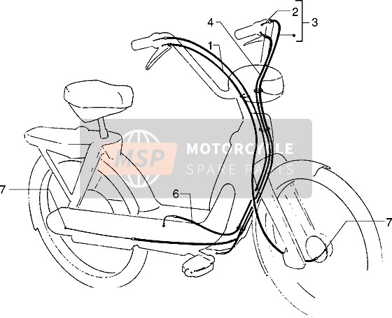 Piaggio Ciao M.Y. 99 1995 Les transmissions pour un 1995 Piaggio Ciao M.Y. 99