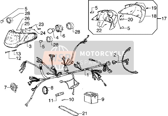 Piaggio Diesis 50 2003 Aparatos eléctricos para un 2003 Piaggio Diesis 50