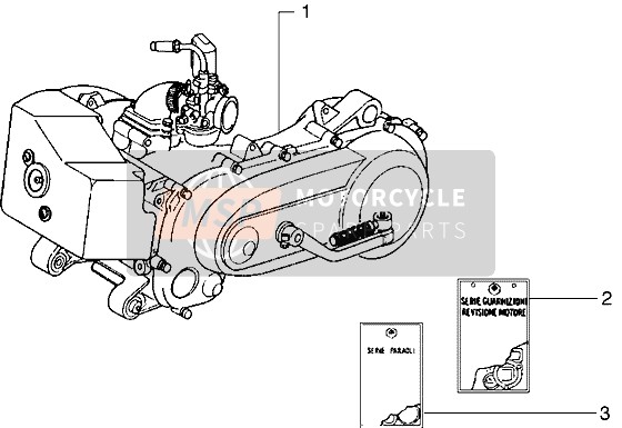 Piaggio Diesis 50 2003 Motor voor een 2003 Piaggio Diesis 50