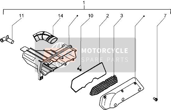 Piaggio Diesis 50 2002 Filtro de aire para un 2002 Piaggio Diesis 50