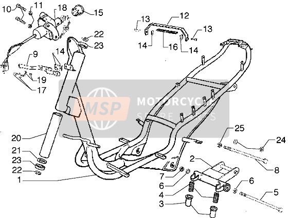 Piaggio Diesis 50 2003 Cuadro para un 2003 Piaggio Diesis 50