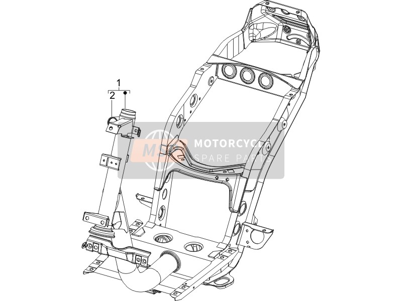 Piaggio Fly 100 4T 2008 Frame/Bodywork for a 2008 Piaggio Fly 100 4T