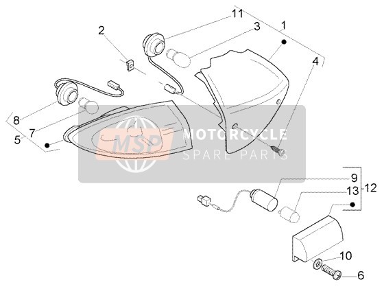 638782, Lampholder, Piaggio, 2