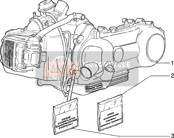 Piaggio Fly 125 4T (2) 2006 Engine for a 2006 Piaggio Fly 125 4T (2)