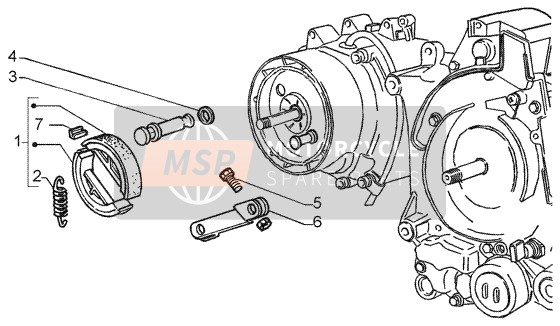 5641365, Bremshebel Lib 125 Rst / Lib 2, Piaggio, 3