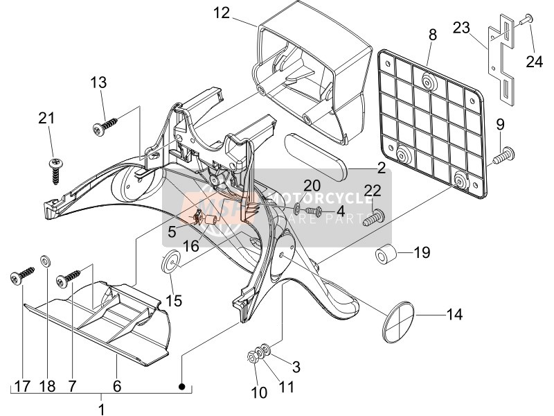 268596, Vite Autofilettante Per Materie Plast., Piaggio, 2