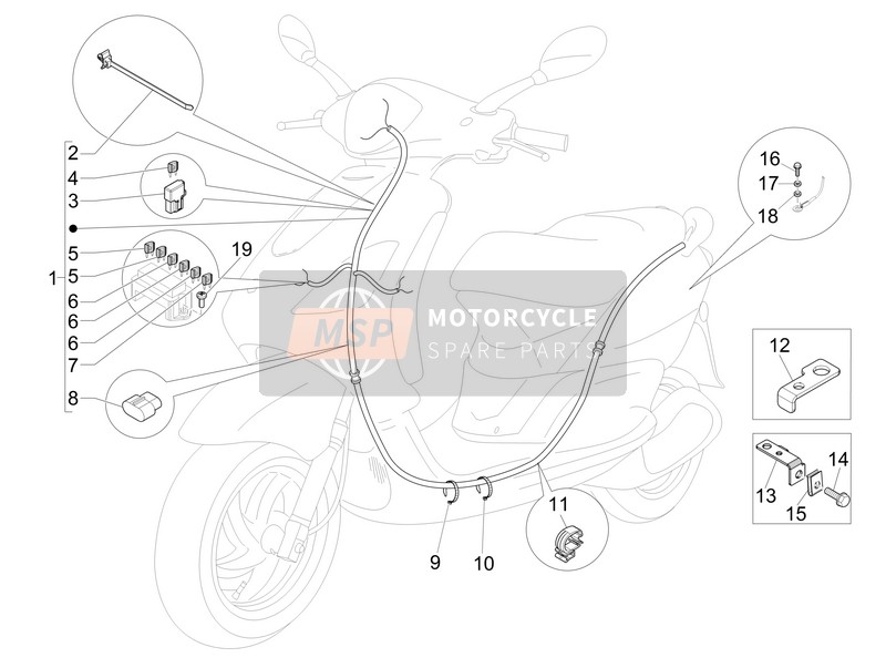 642727, Frame Harnas, Piaggio, 0